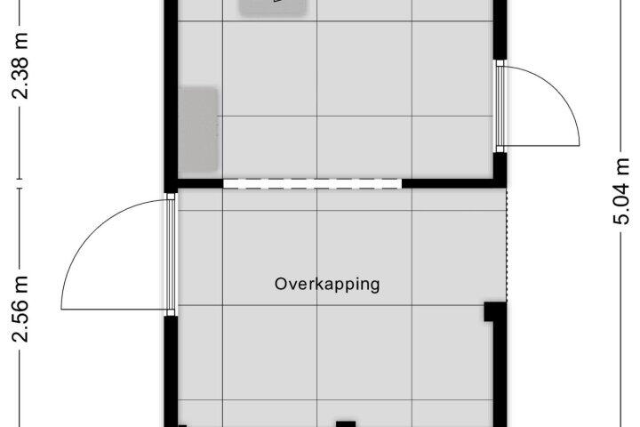 Plattegrond – Koraaldijk 22, Roosendaal
