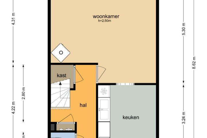 Plattegrond – Korenbloemweg 41, Almere