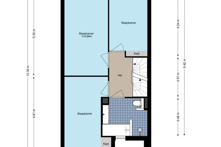Plattegrond – Korianderlaan 56, Amstelveen
