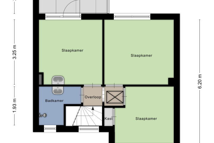 Plattegrond – Korte Bredestraat 40, Nijmegen