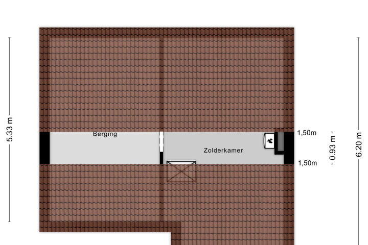 Plattegrond – Korte Bredestraat 40, Nijmegen