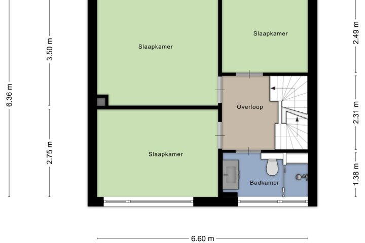 Plattegrond – Korte Bree 8, Gieten