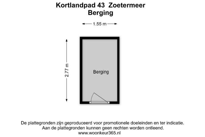 Plan – Kortlandpad 43, Zoetermeer