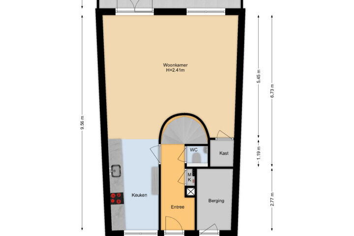 Plattegrond – Kortlandpad 76, Zoetermeer