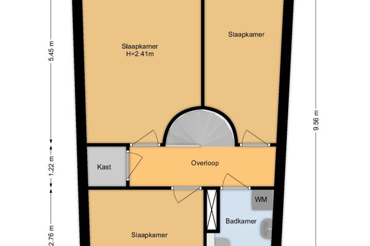 Plattegrond – Kortlandpad 76, Zoetermeer