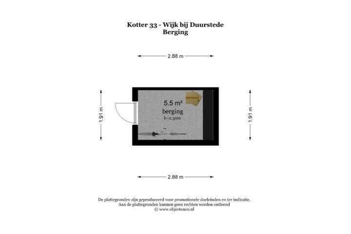 Plattegrond – Kotter 33, Wijk bij Duurstede