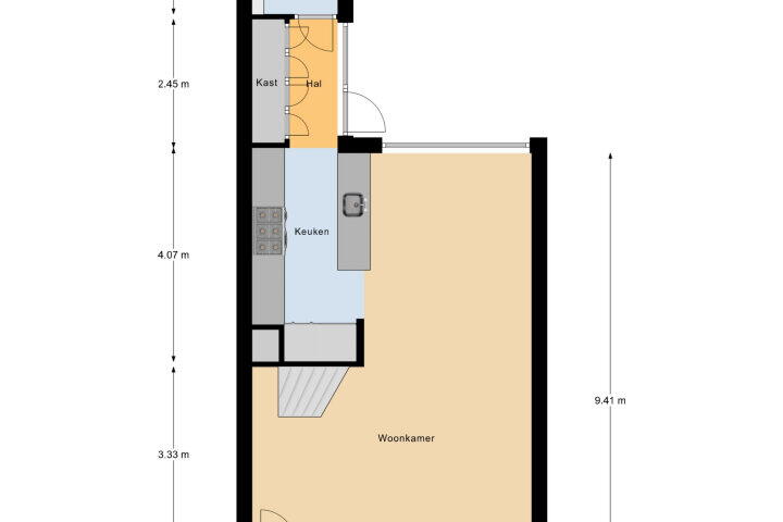 Plattegrond – Koudekerkseweg 28, Vlissingen