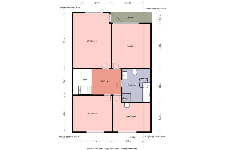 Plattegrond – Kraaiheide 5, Heerenveen