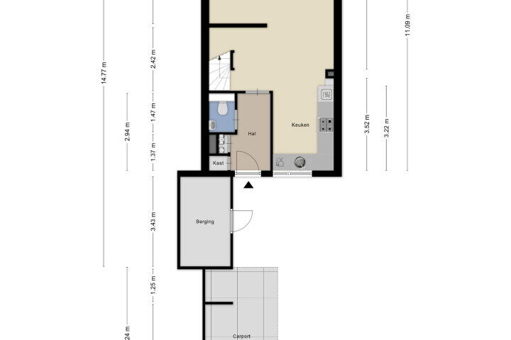 Plattegrond – Kraaijenberg 7816, Wijchen