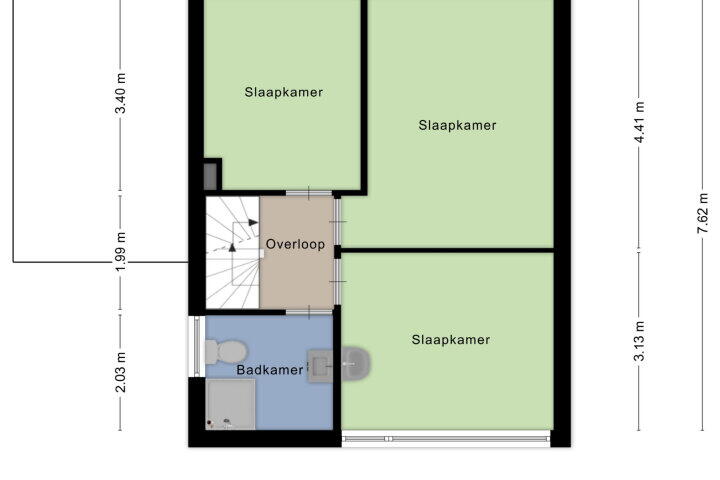 Plattegrond – Kraaijenberg 8101, Wijchen