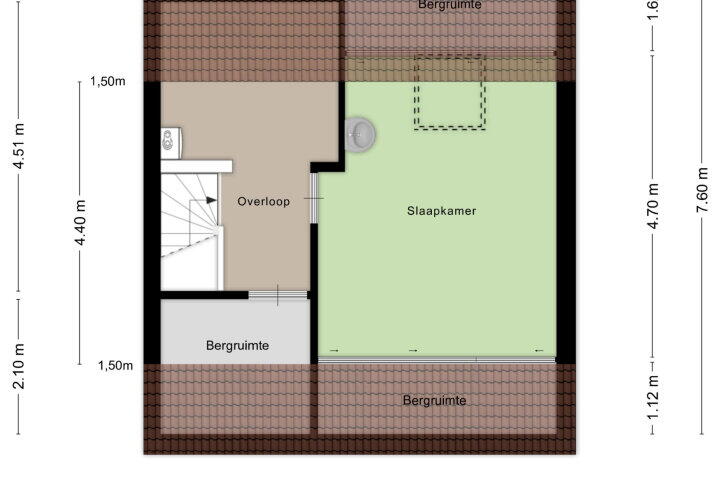 Plattegrond – Kraaijenberg 8304, Wijchen