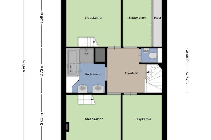 Plattegrond – Kraaijenberg 8322, Wijchen
