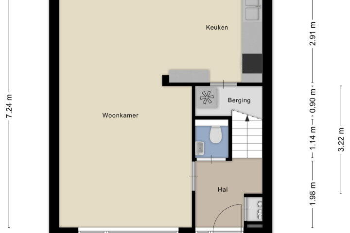 Plattegrond – Kraaijenberg 9209, Wijchen