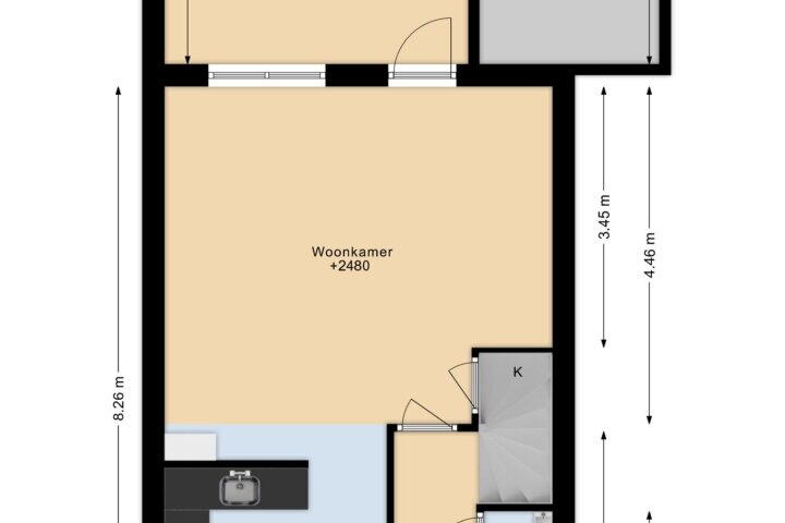 Plattegrond – Kraal 43, Sliedrecht