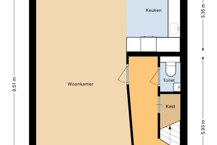Plattegrond – Kreillaan 14, Heerhugowaard