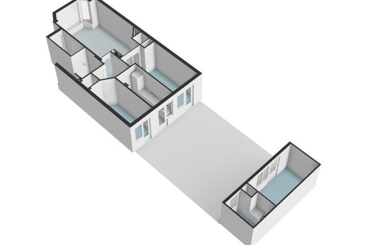 Plattegrond – Kribbestraat 8 H, Amsterdam