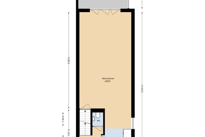 Plattegrond – Krichelstraat 15 A, Kerkrade