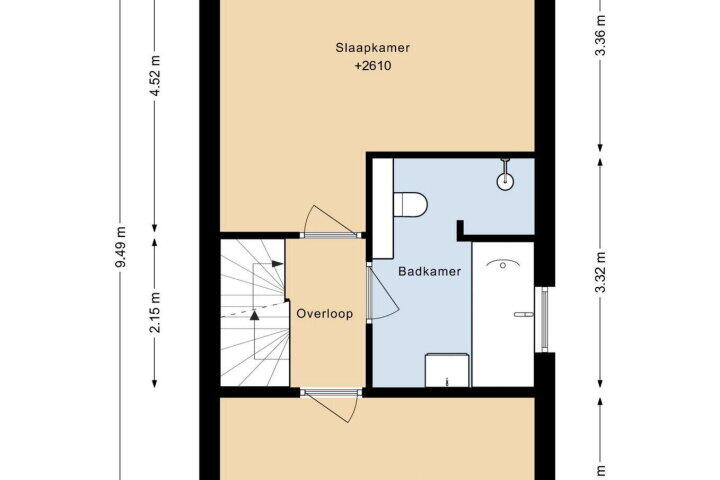 Plattegrond – Krichelstraat 15 A, Kerkrade