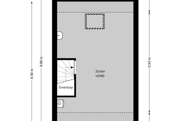 Plattegrond – Krichelstraat 15 A, Kerkrade