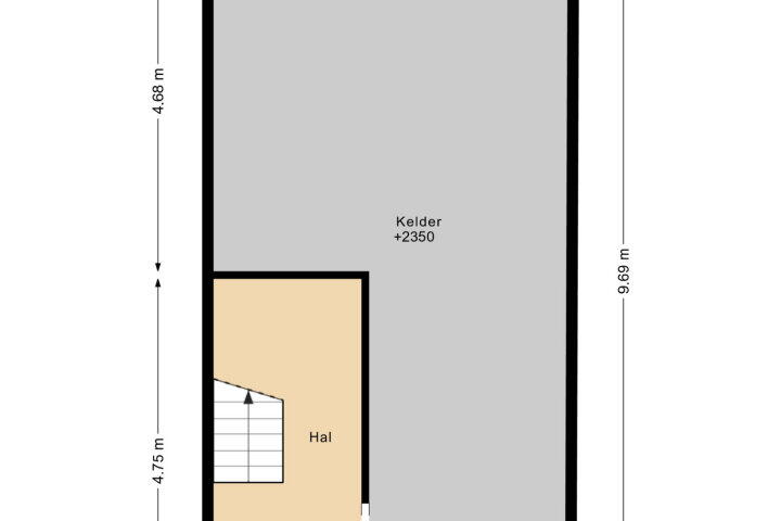 Plattegrond – Krichelstraat 15 A, Kerkrade