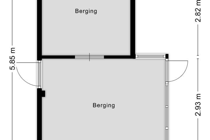 Plattegrond – Kroevenlaan 46, Roosendaal