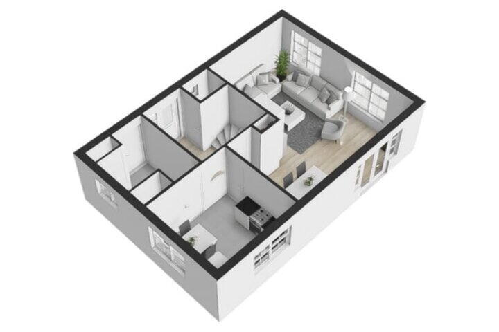 Plattegrond – Kromme Stelakker 27, Cothen