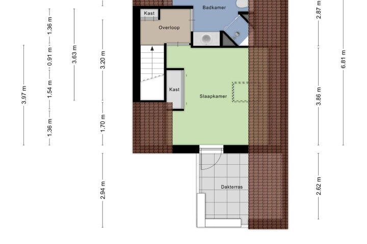 Plattegrond – Kromstraat 27 C, Veldhoven