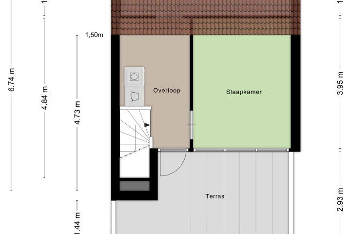 Plattegrond – Kroonenburg 74, Amersfoort