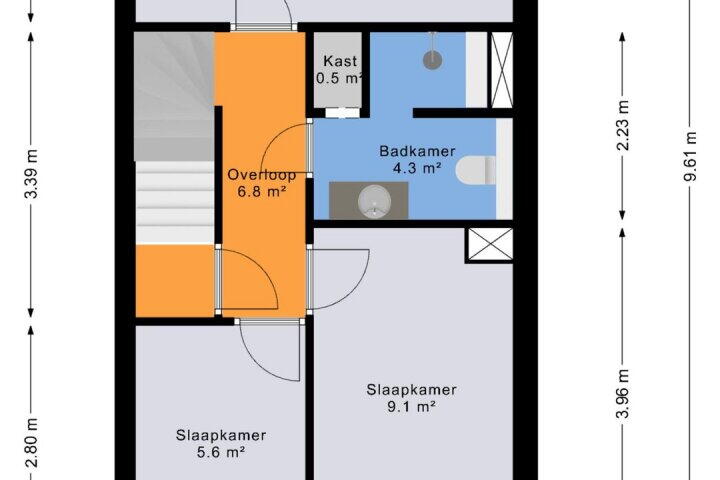 Plattegrond – Kruisspoel 8, Emmer-Compascuum