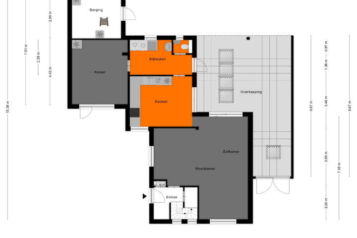 Plattegrond – Kruisstraat 21, Reusel