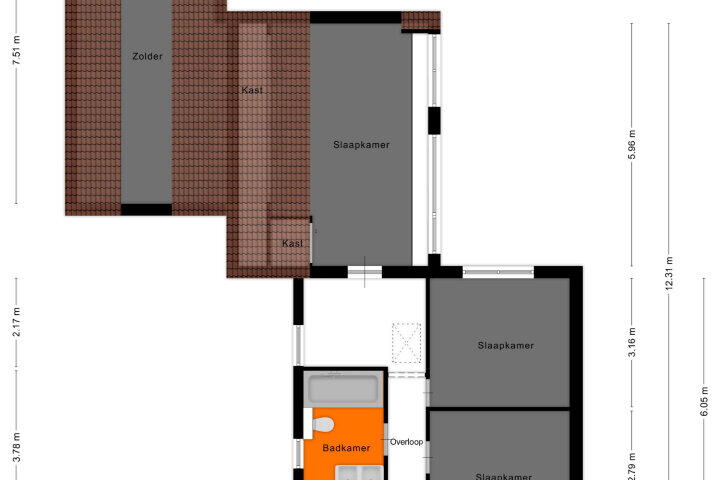 Plattegrond – Kruisstraat 21, Reusel