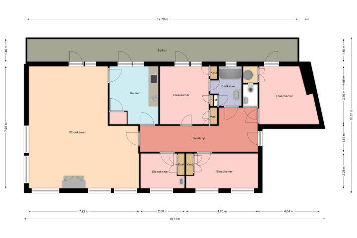 Plattegrond – Kruisstraat 14 A, Heerlen