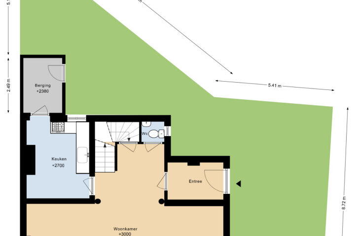 Plattegrond – Kruisstraat 16, Heerlen