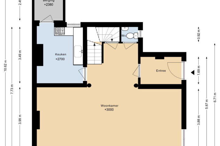 Plattegrond – Kruisstraat 16, Heerlen