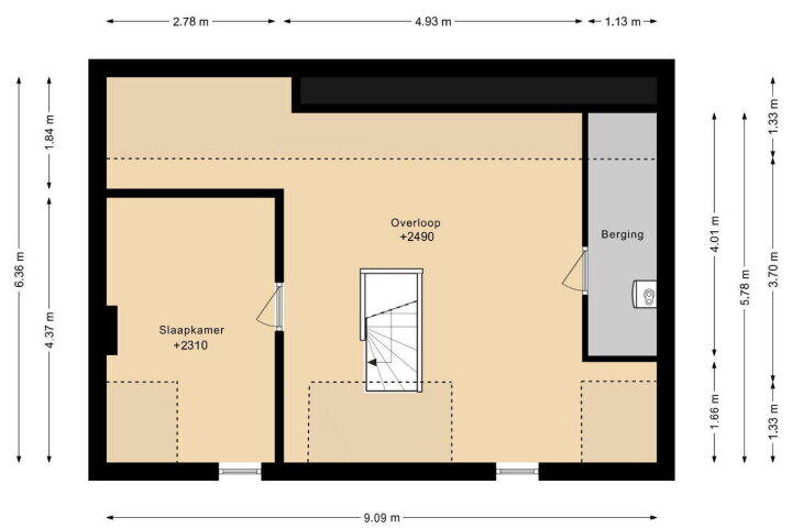 Plattegrond – Kruisstraat 16, Heerlen
