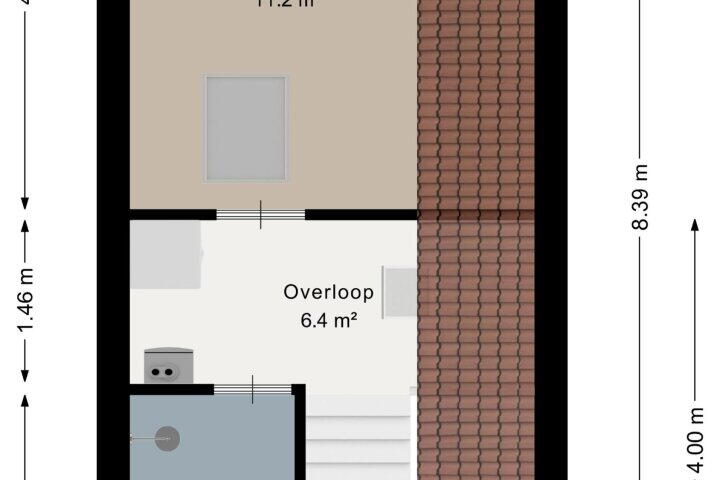 Plattegrond – Kruisstraat 71, Oldemarkt