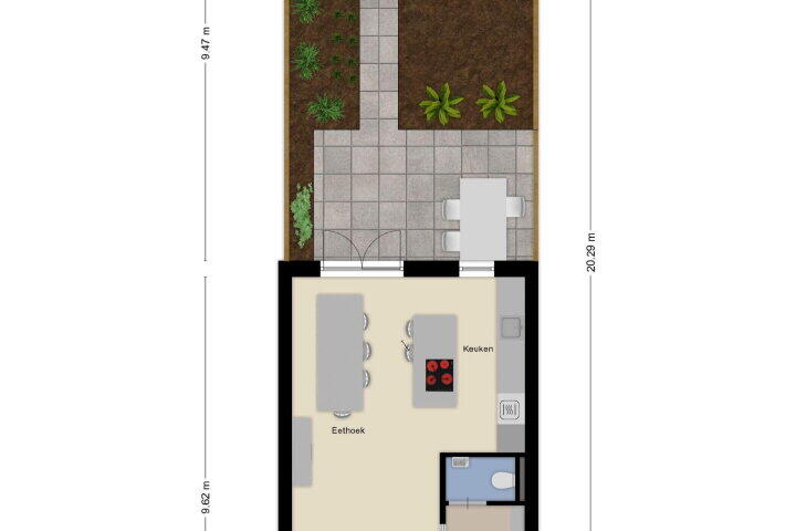 Plattegrond – Kruistochtstraat 32, Haarlem