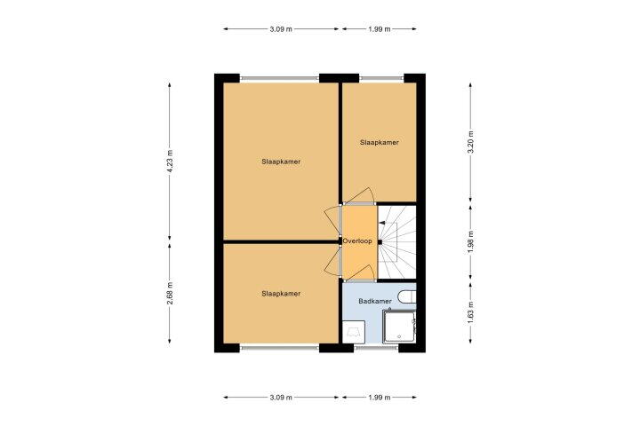 Plattegrond – Kruiszwin 4320, Julianadorp