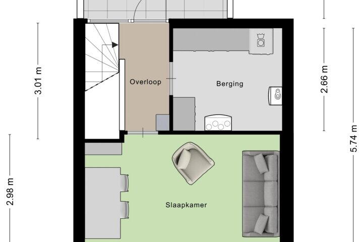 Plattegrond – Krulslaplantsoen 2, Amsterdam