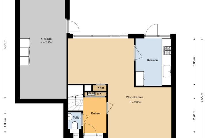 Plattegrond – Krusemanlaan 60, Heerhugowaard
