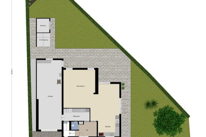 Plattegrond – Kuilstraat 9, Nederasselt