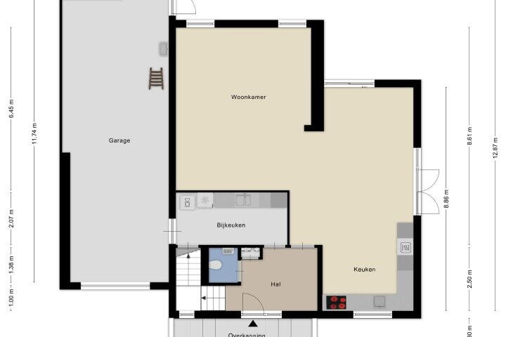 Plattegrond – Kuilstraat 9, Nederasselt