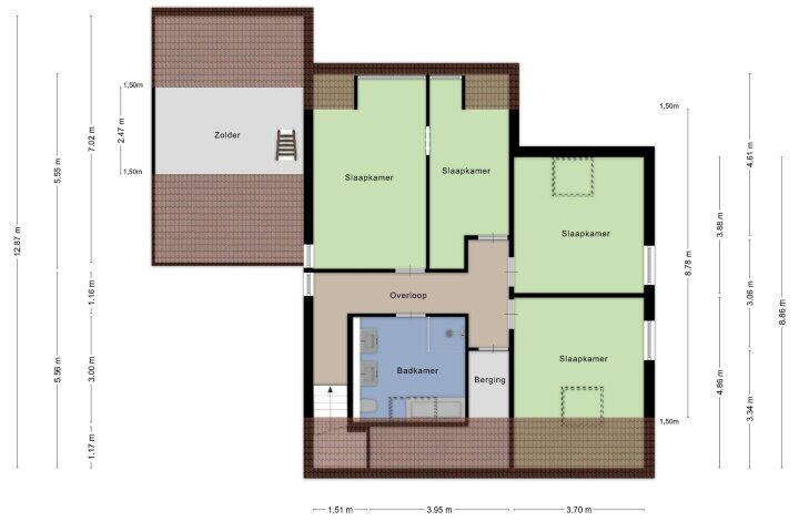 Plattegrond – Kuilstraat 9, Nederasselt