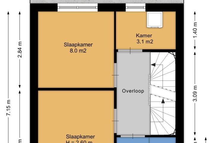 Plattegrond – Kuipersdijk 208, Enschede