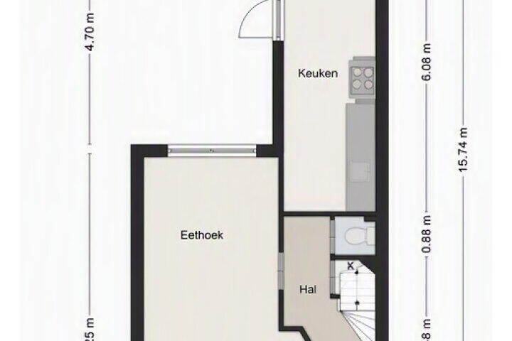 Plattegrond – Kuipersdijk 213, Enschede