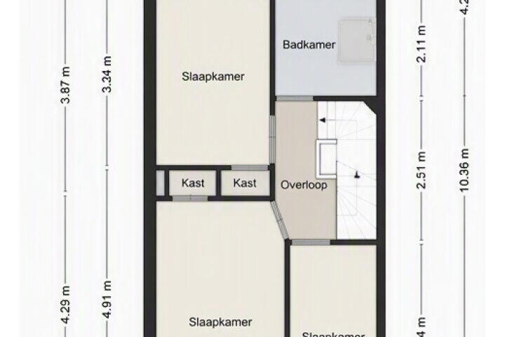 Plattegrond – Kuipersdijk 213, Enschede