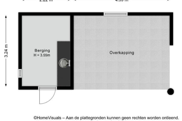 Plattegrond – Kuipersdijkje 4, Broekhuizen