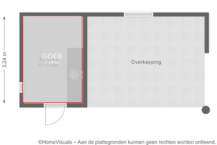 Plattegrond – Kuipersdijkje 4, Broekhuizen