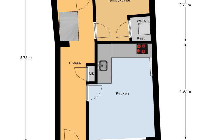 Plattegrond – Kuiperspoort 4, Middelburg