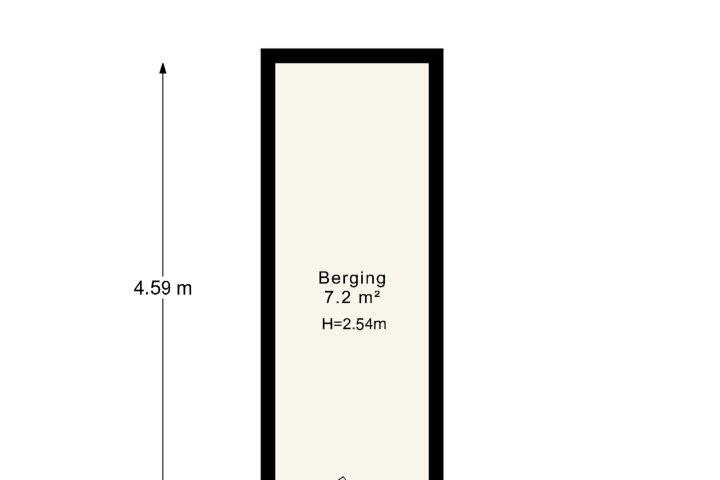 Plattegrond – Kuipersstraat 87 B, Amsterdam